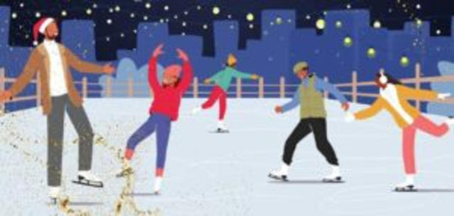 Torna la pista di pattinaggio su ghiaccio